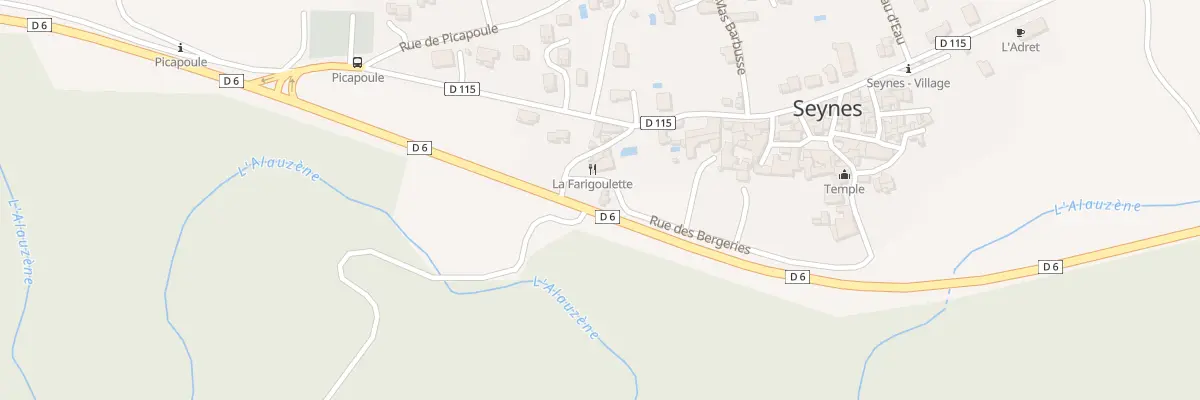 Plan du 22 Rue des Bergeries à Seynes
