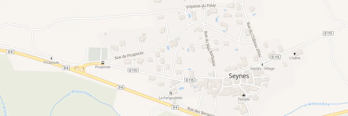 Plan du 253 Rte des Cévennes à Seynes