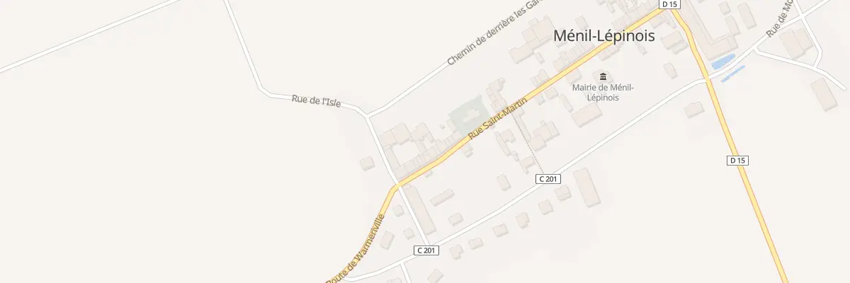 Plan du 30 Rue Saint Martin à Ménil-Lépinois