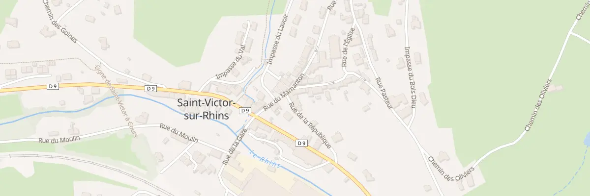Plan du 8 Rue des Ecoles à Saint-Victor-sur-Rhins