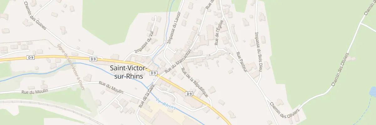 Plan du 12 Rue des Ecoles à Saint-Victor-sur-Rhins