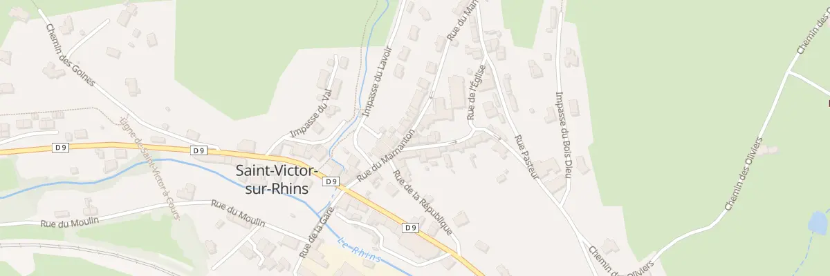 Plan du 23 Rue des Ecoles à Saint-Victor-sur-Rhins