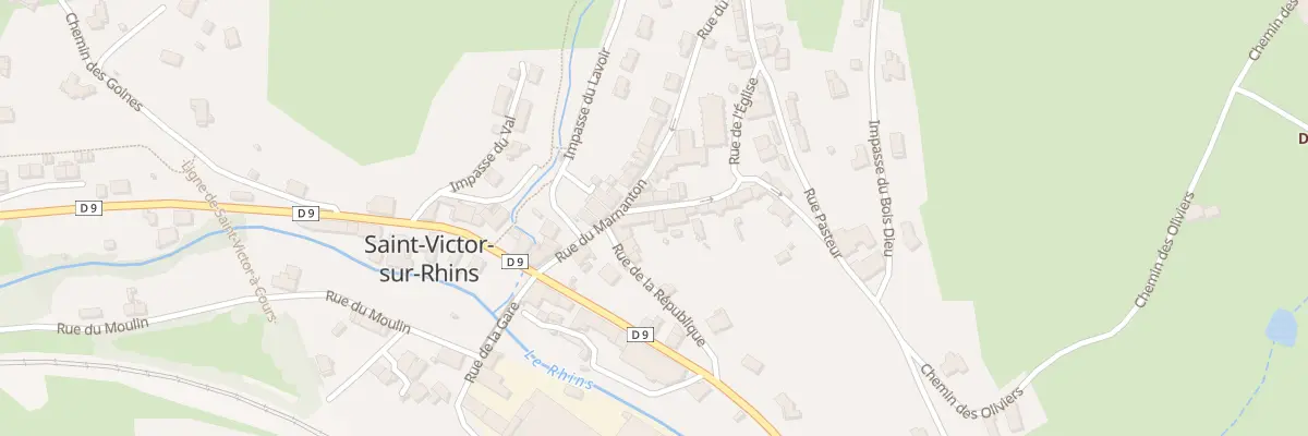 Plan du 28 Rue des Ecoles à Saint-Victor-sur-Rhins