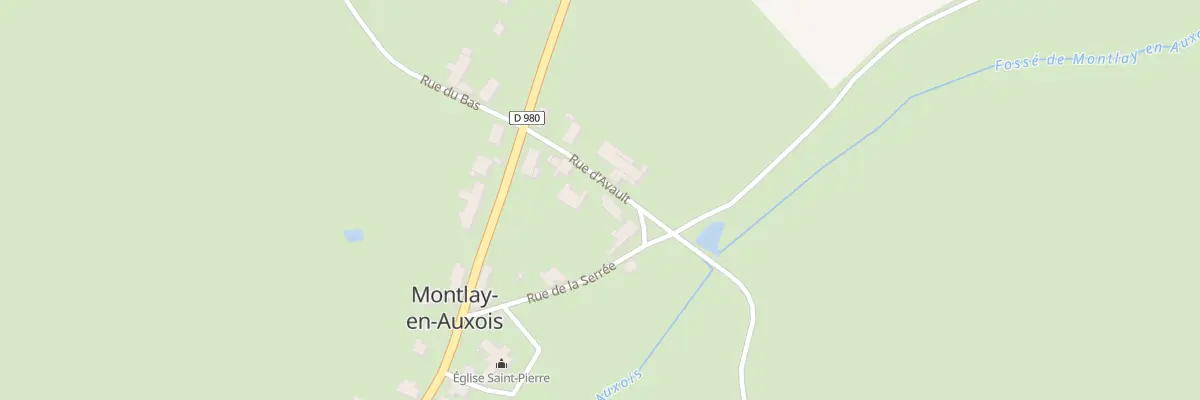 Plan du 8 Rue de la Serrée à Montlay-en-Auxois