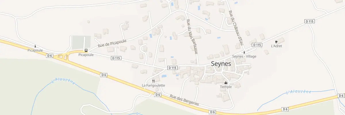 Plan du 309 Rte des Cévennes à Seynes