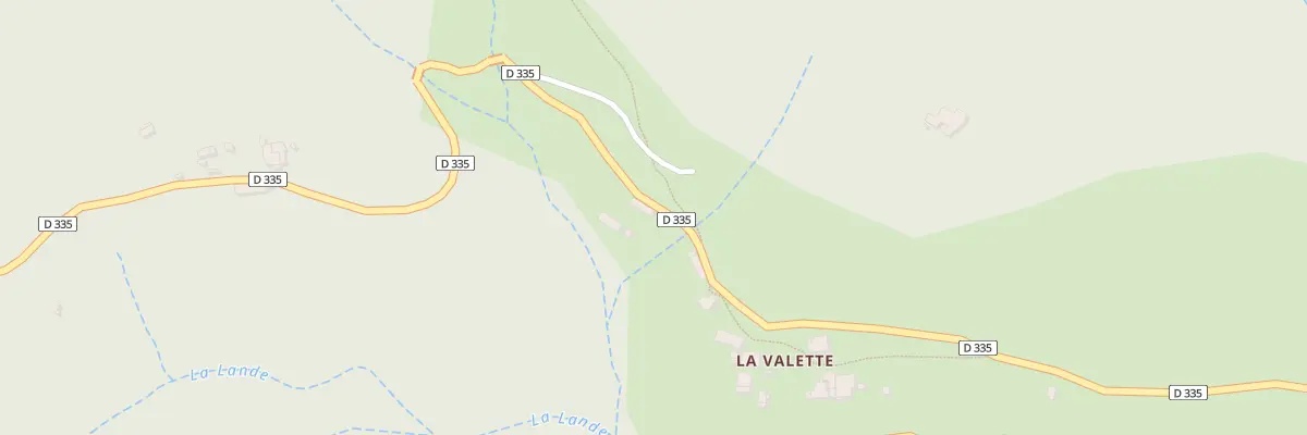 Plan du 175 La Valette à Lentillères