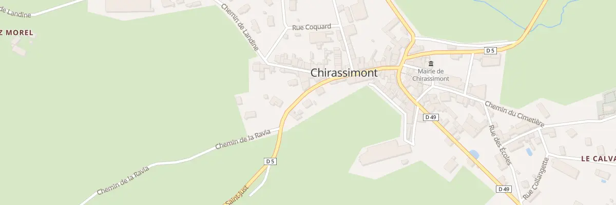 Plan du 159 Rte de Saint Just à Chirassimont