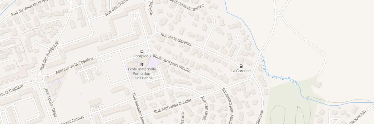 Plan du 52 Bd Jean Moulin à Vauvert