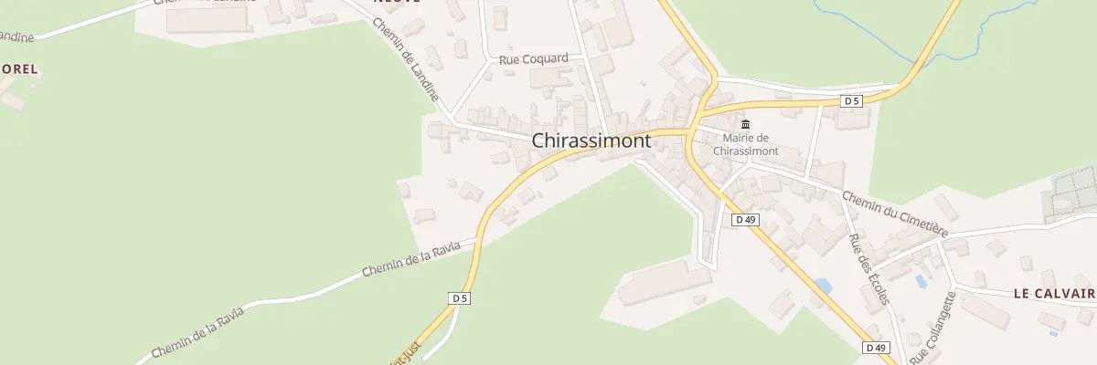 Plan du 5096 Le Bourg à Chirassimont