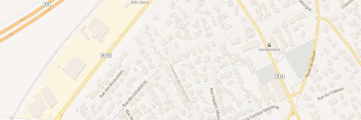 Plan du 15 Rue de la Croix du Vent à Bernis