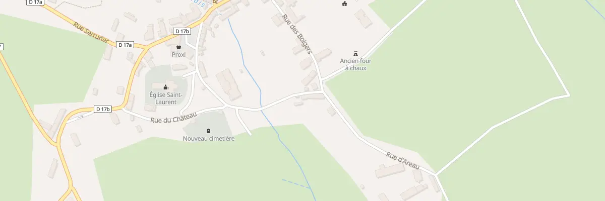 Plan du 2 Rue d’Areau à Liernais