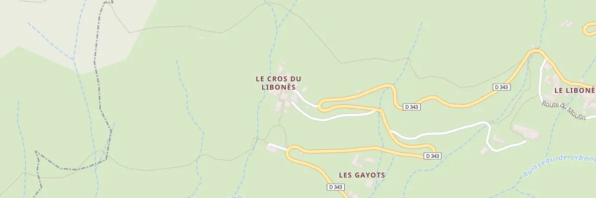 Plan du 5064 Le Cros et Les Gayots à Juvinas