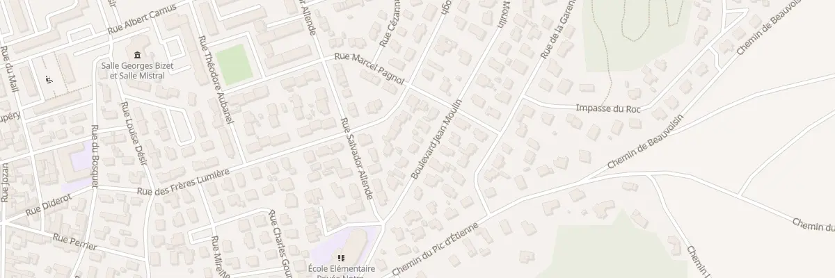 Plan du 9 Bd Jean Moulin à Vauvert