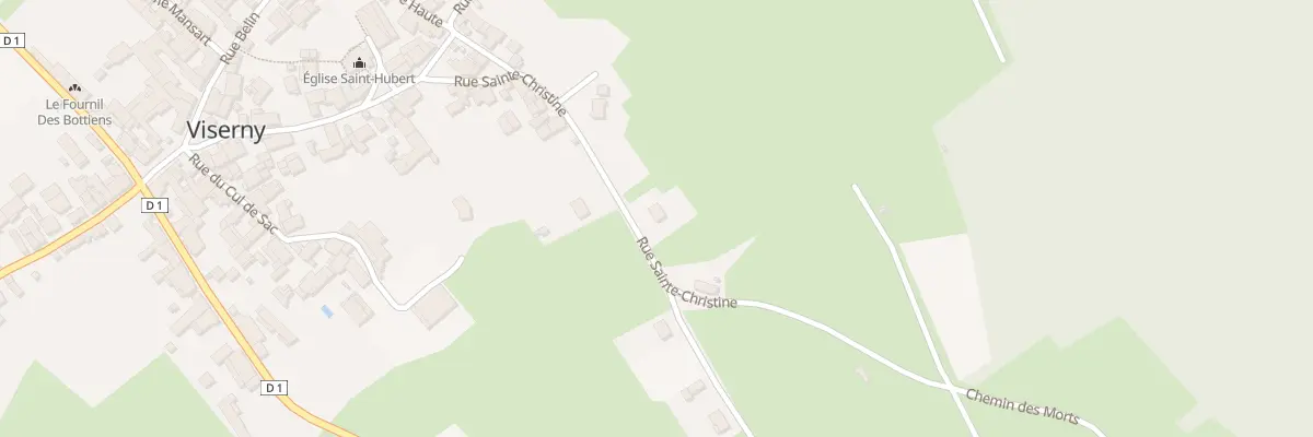Plan du 9 Rue Sainte Christine à Viserny