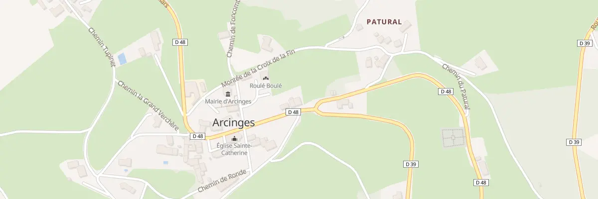 Plan du 215 Rue de l’Eglise à Arcinges