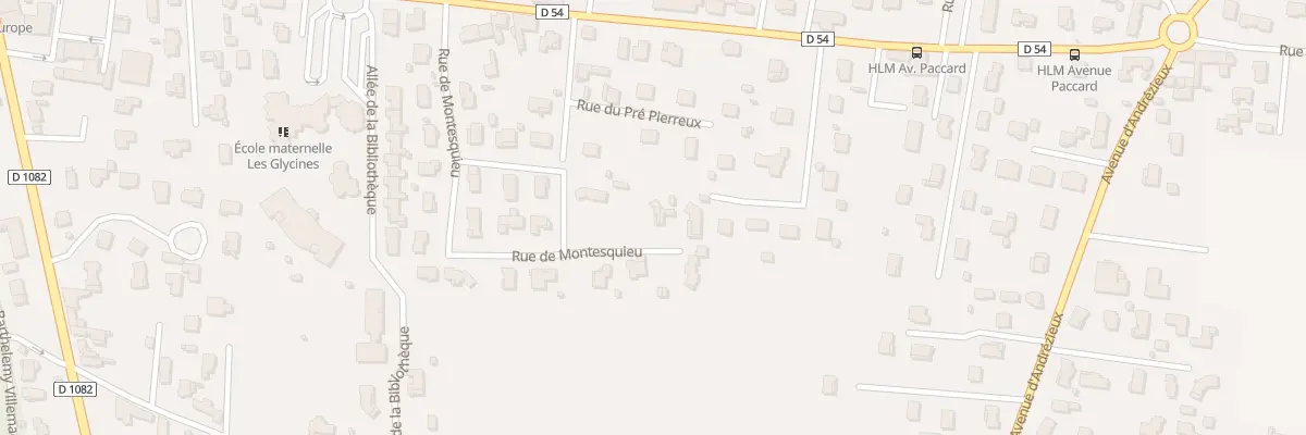 Plan du 23 Rue Montesquieu à Veauche