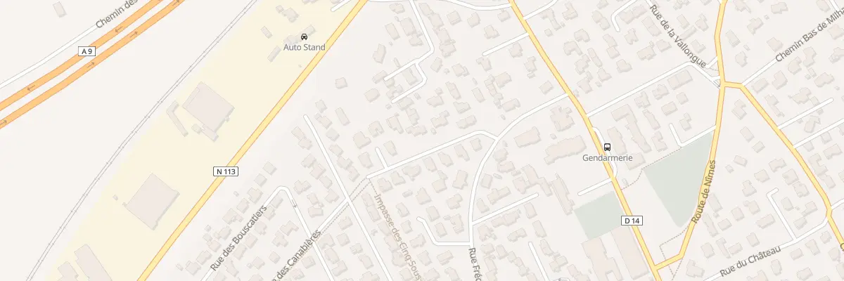 Plan du 16 Rue de la Croix du Vent à Bernis