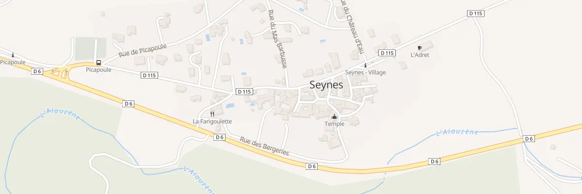 Plan du 5034 Le Village à Seynes