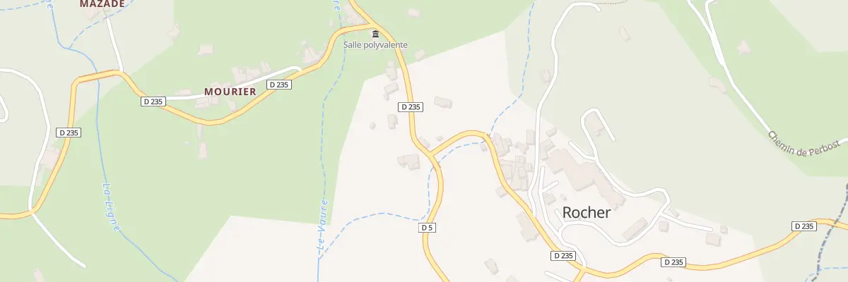 Plan du 5127 La Soubeyranne à Rocher