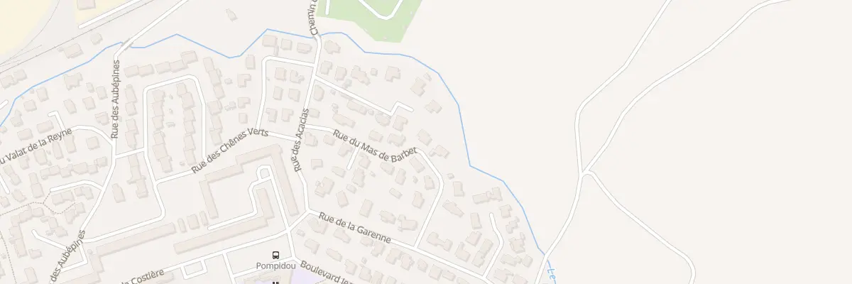 Plan du 12 Rue du Mas de Barbet à Vauvert