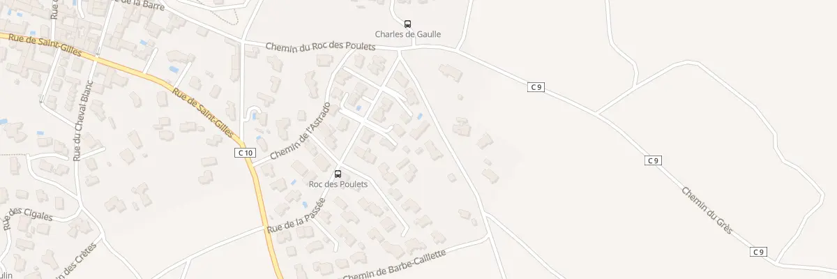 Plan du 86 Che de Barbe Caillette à Vauvert