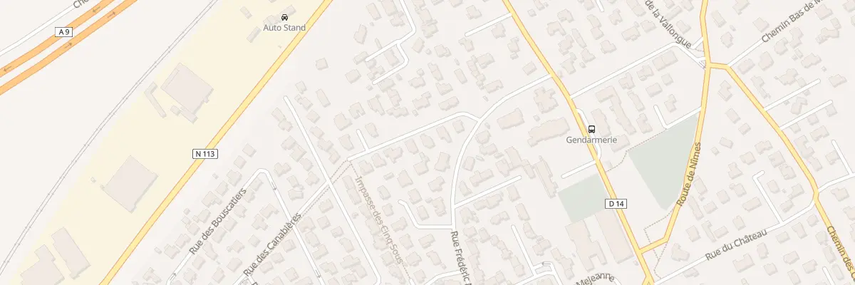 Plan du 9 Rue de la Croix du Vent à Bernis