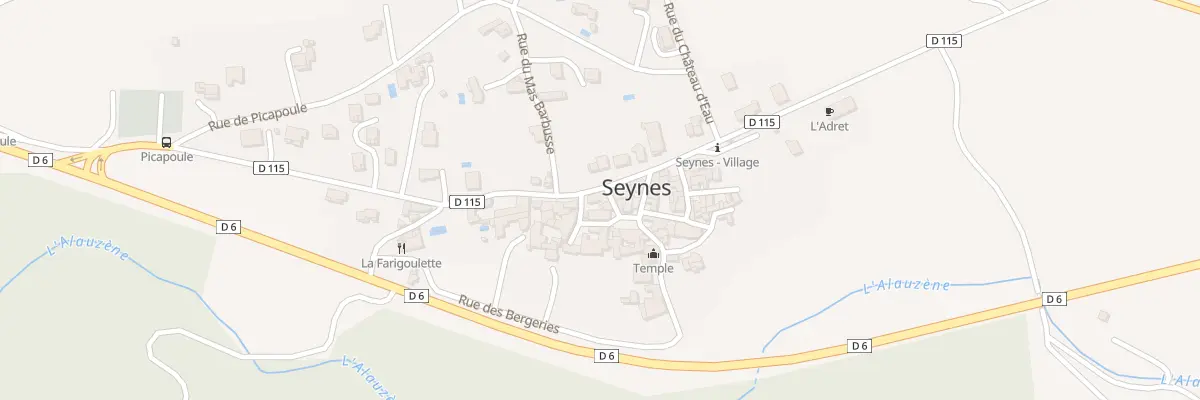 Plan du 426 Rte des Cévennes à Seynes