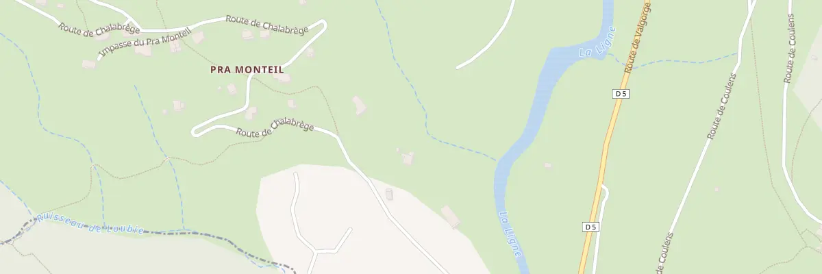 Plan du 294 Rte de Chalabrege à Chassiers