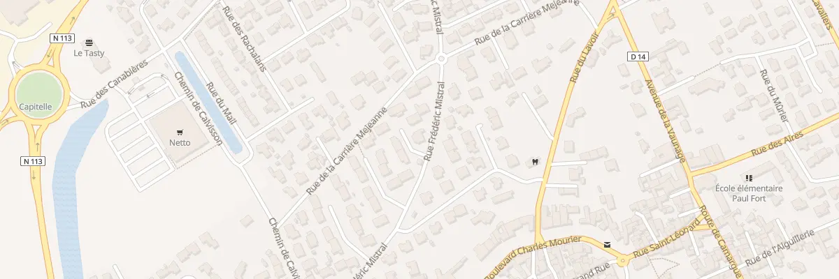 Plan du 3 Rue Frédéric Mistral à Bernis