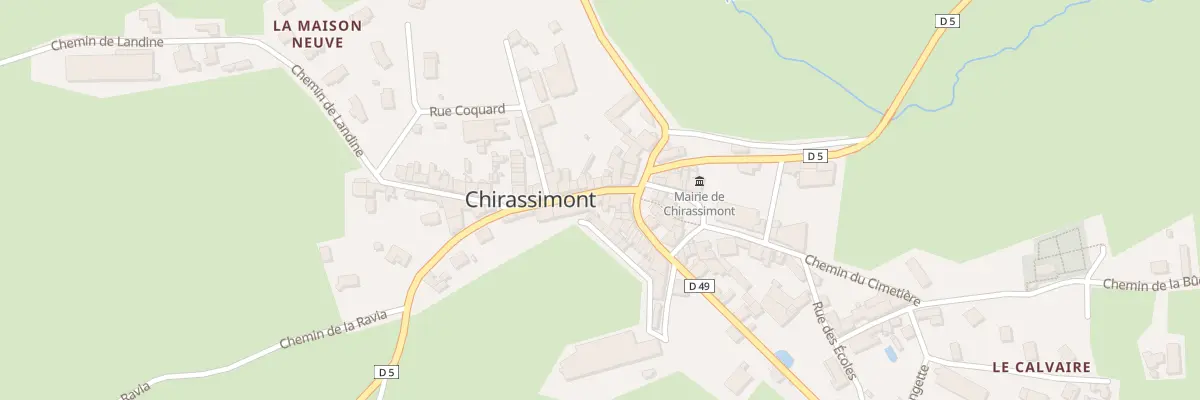 Plan du 37 Rte de Saint Just à Chirassimont
