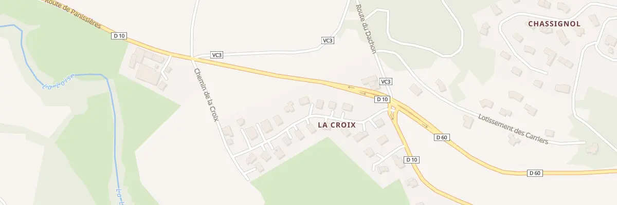 Plan du 8 Lot de la Croix à Salt-en-Donzy