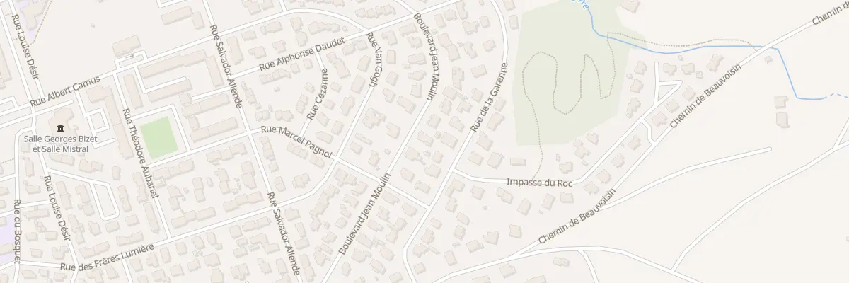 Plan du 22 Bd Jean Moulin à Vauvert