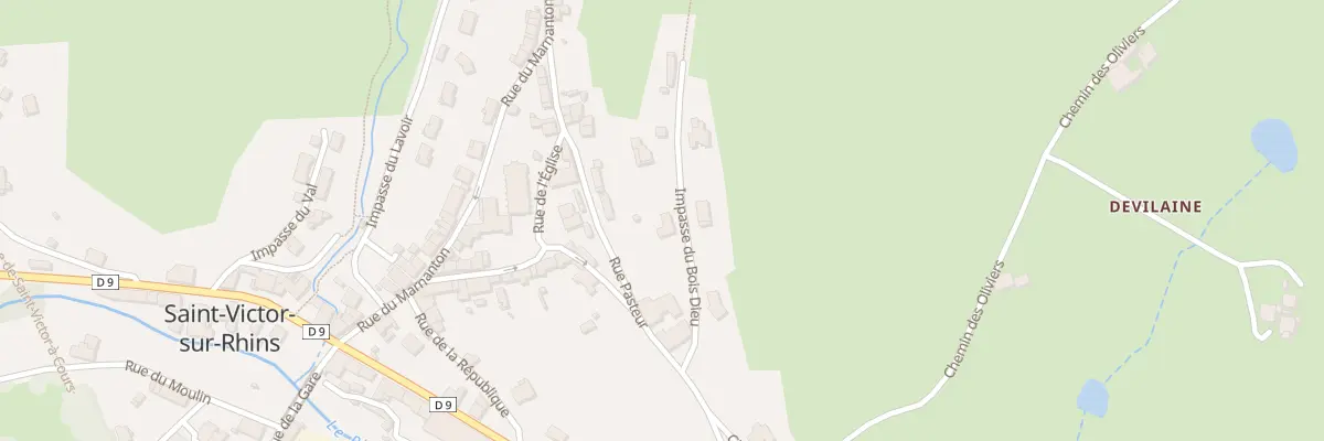 Plan du 87 Imp du Bois Dieu à Saint-Victor-sur-Rhins