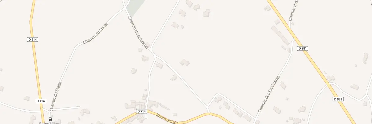 Plan du 102 Che de Briançon à Baron
