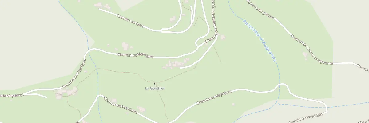 Plan du 2320 Che de Veyrières à Chirols