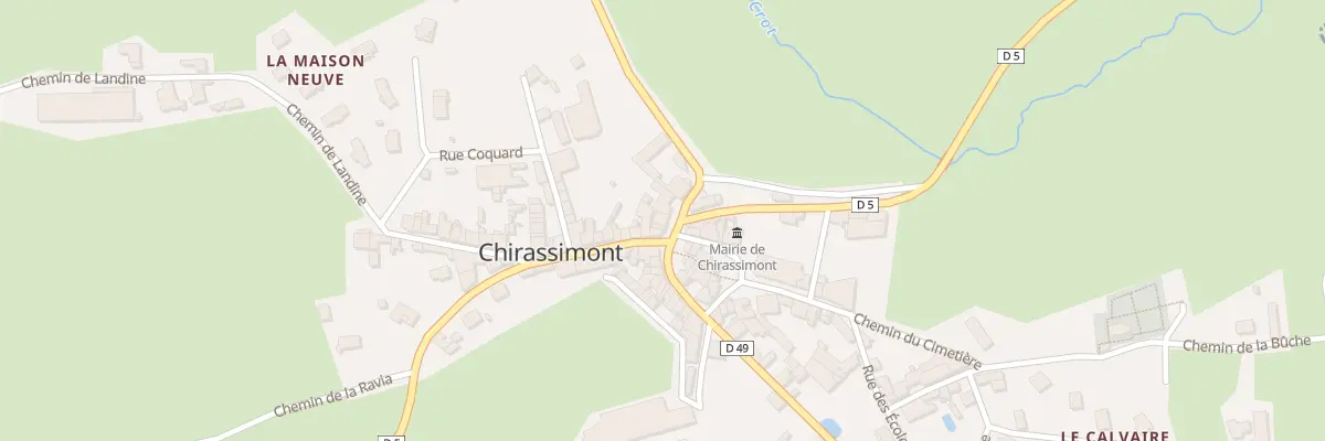 Plan du 7 Rte de Fourneaux à Chirassimont