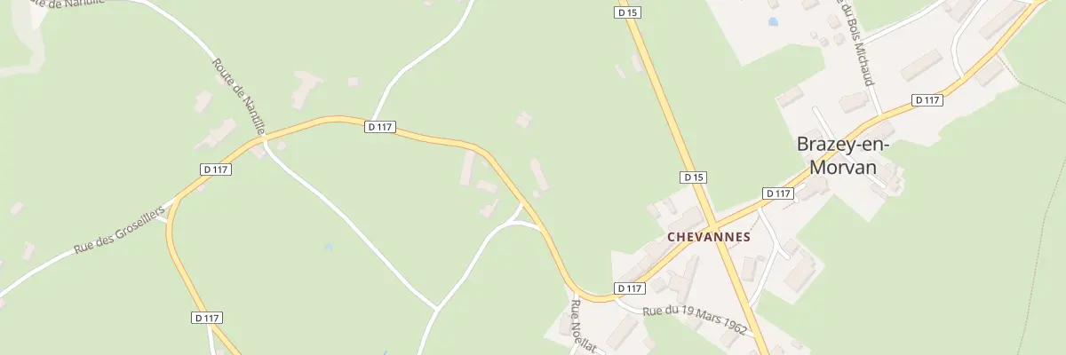 Plan du 5064 Hameau de Chevannes à Brazey-en-Morvan