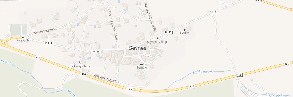 Plan du 2 Rue du Porche à Seynes