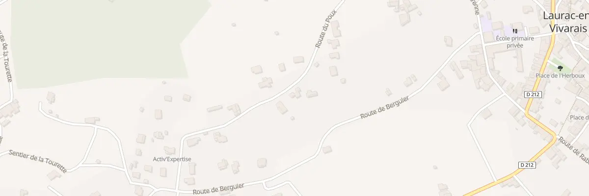 Plan du 365 Rte du Poux à Laurac-en-Vivarais