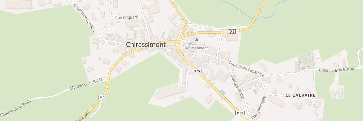 Plan du 40 Rte de Saint Cyr à Chirassimont