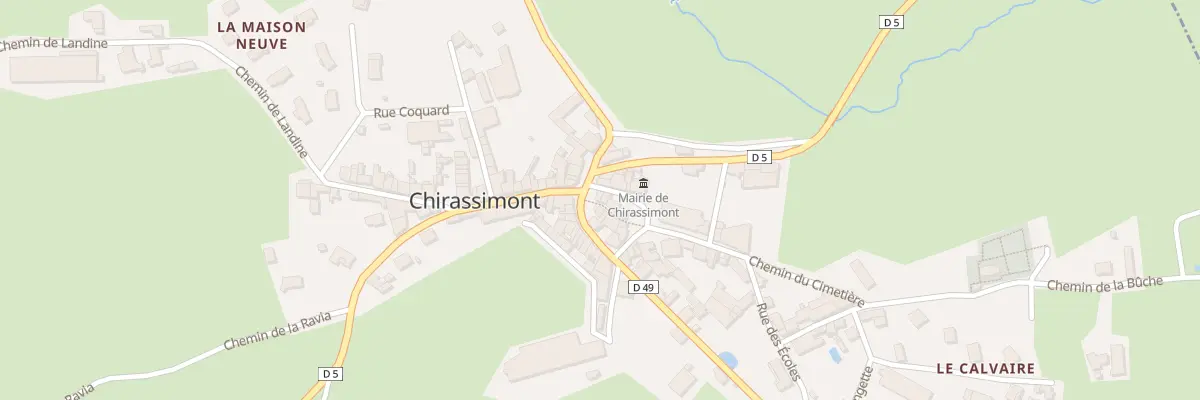 Plan du 5060 Le Bourg à Chirassimont