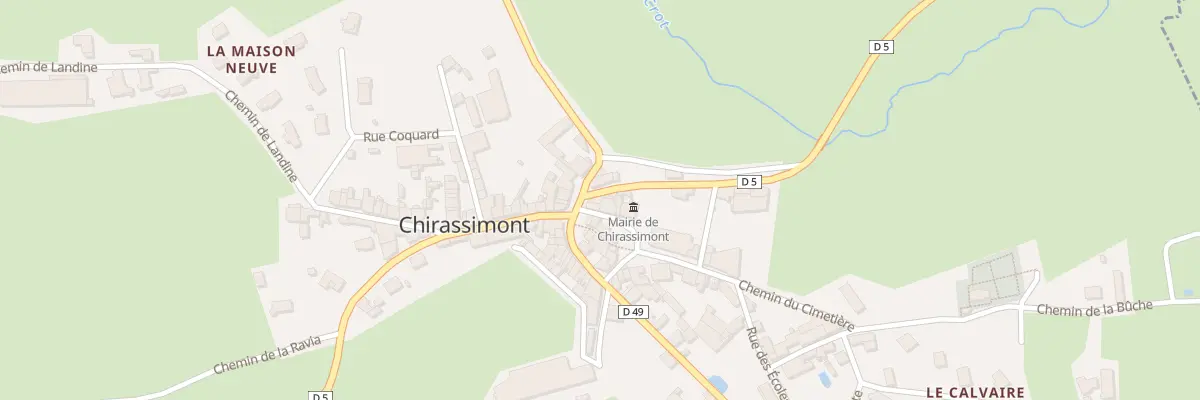 Plan du 22 Rte de Machezal à Chirassimont