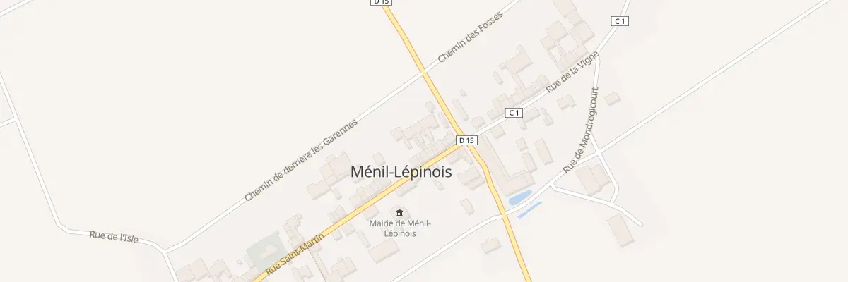 Plan du 4 Rue Saint Martin à Ménil-Lépinois