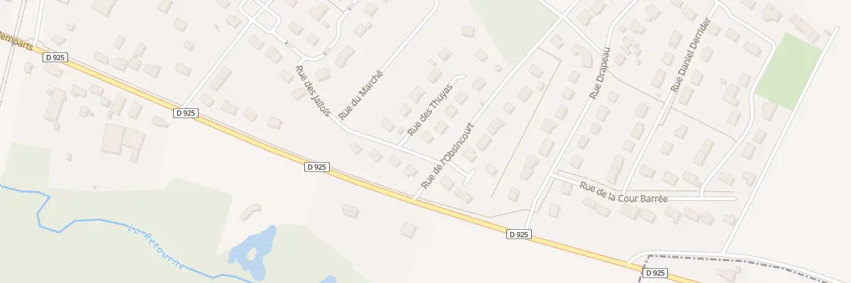 Plan du 2 Rue des Thuyas au Châtelet-sur-Retourne