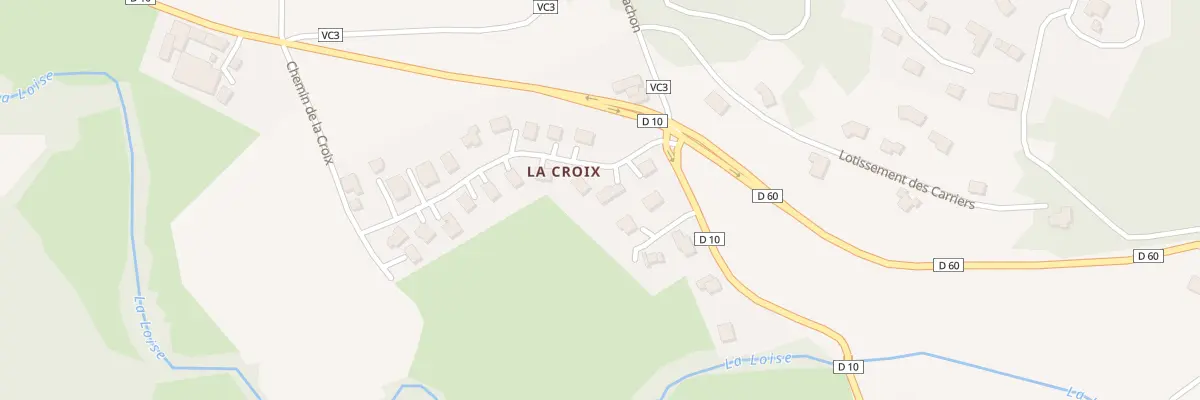 Plan du 1 Lot de la Croix à Salt-en-Donzy