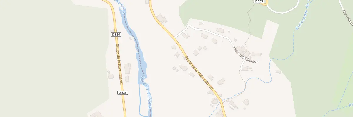 Plan du 860 Rte de la Plaine du Fez à Chirols