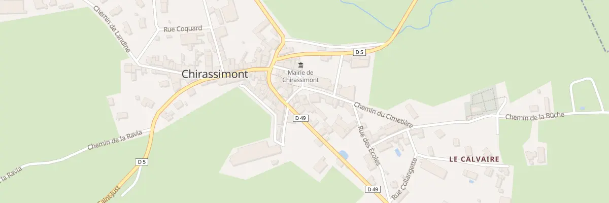 Plan du 5018 Le Bourg à Chirassimont