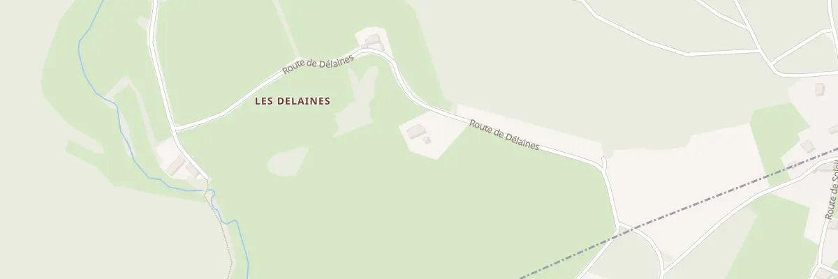 Plan du 1450 Rte de Délaines à Dyo
