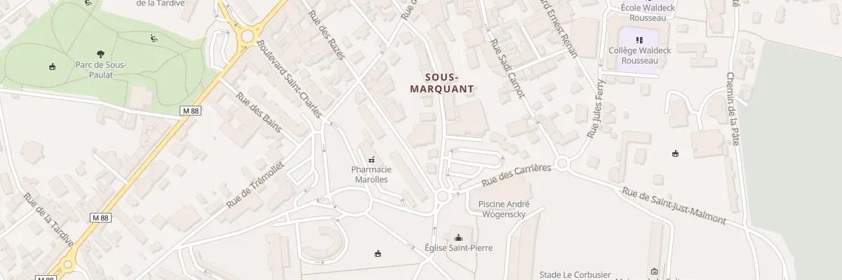 Plan du 7B Che de Sous-Marquant à Firminy