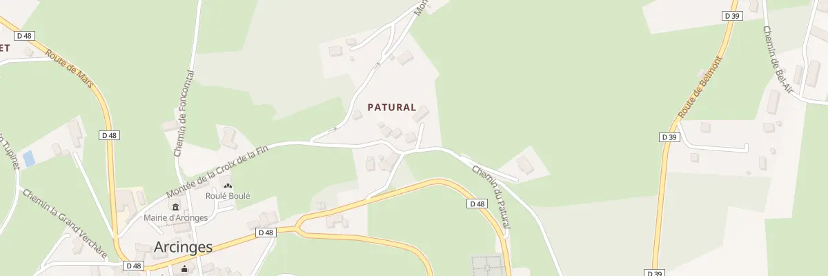 Plan du 135 Che du Patural à Arcinges
